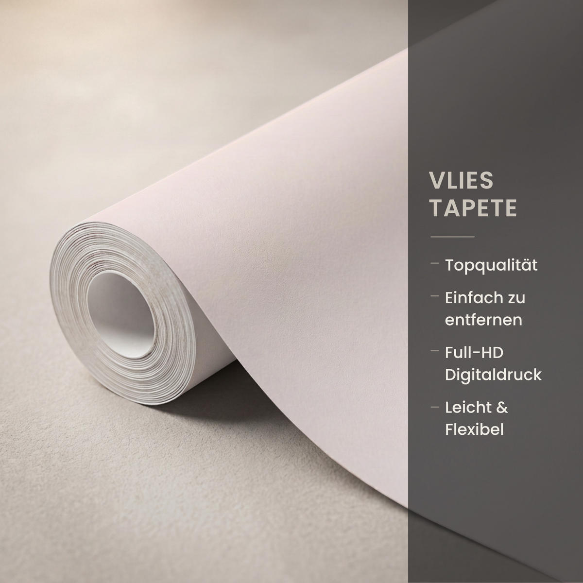 TAPETE - Gras - Feld - Sonne - Natur - 200x200 cm - Sandfarben, Papier (200/200cm) - OnlyWow