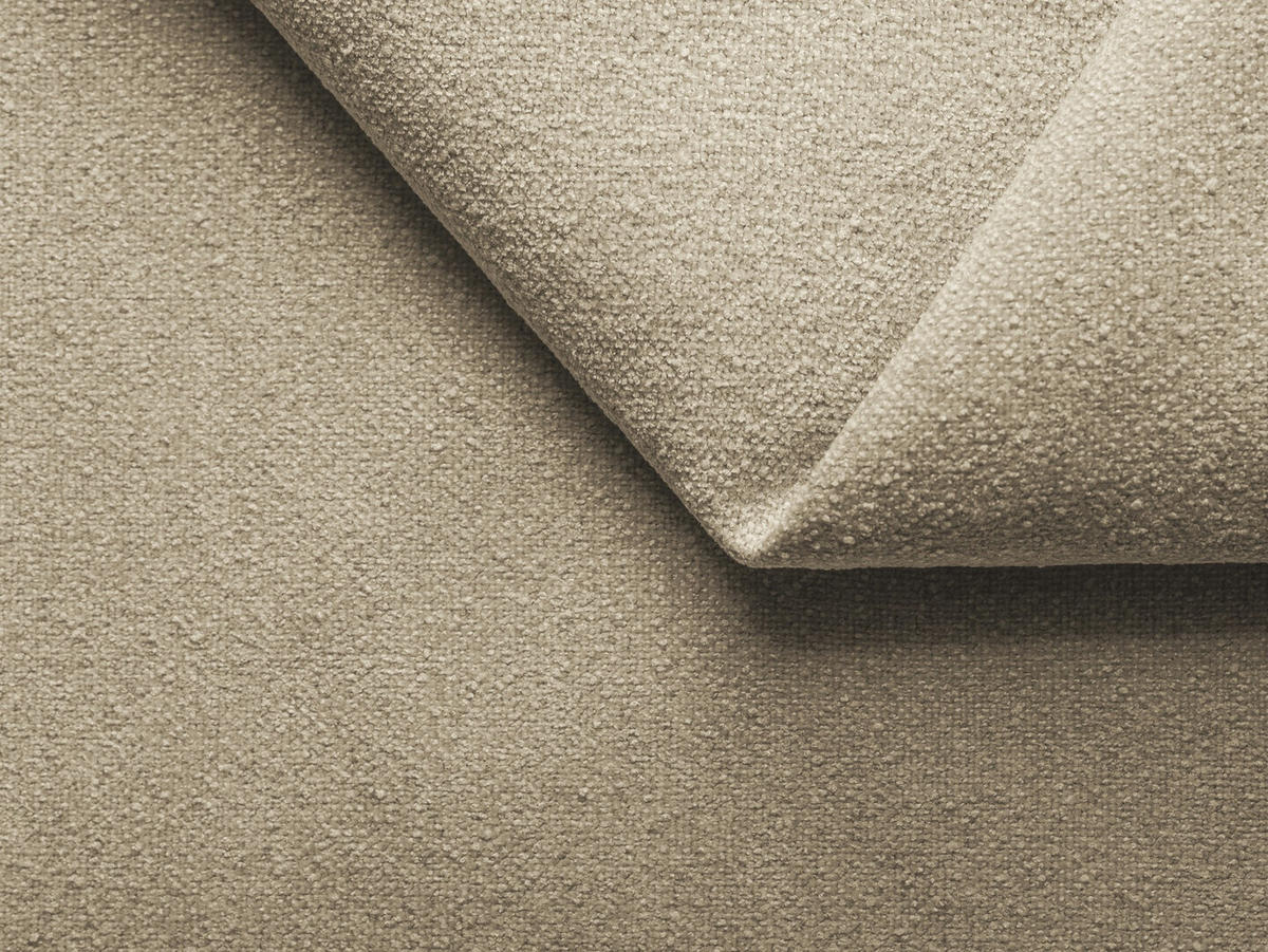 4-SITZER-SOFA Bouclé Stoff Beige - Beige/Braun, Holz/Textil (270/73/95cm) - Makamii