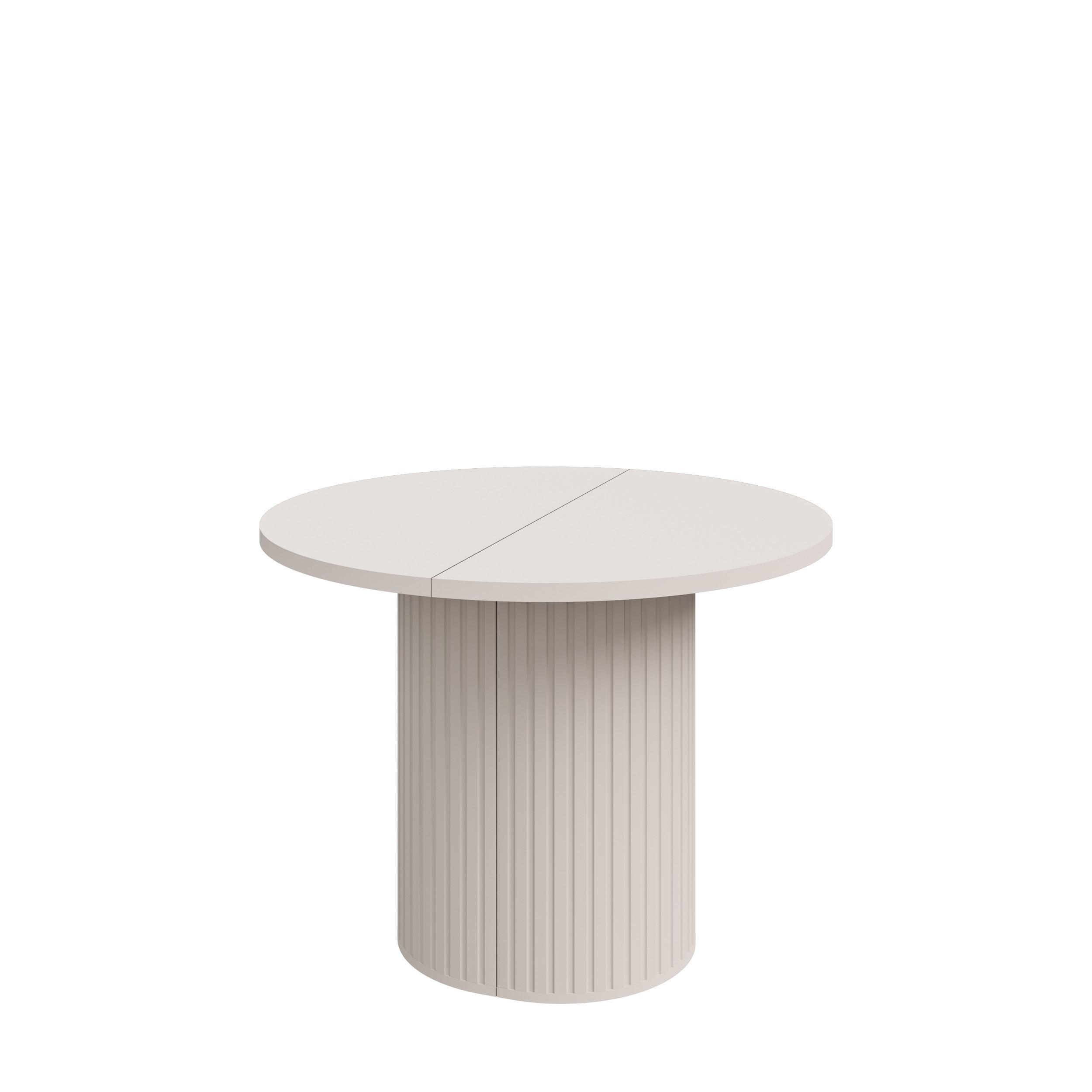 ESSTISCH BOLLA Ausziehbar 100 - 188 / 100 x 75 cm - Beige, Holz (100/100/75cm) - MASSENO