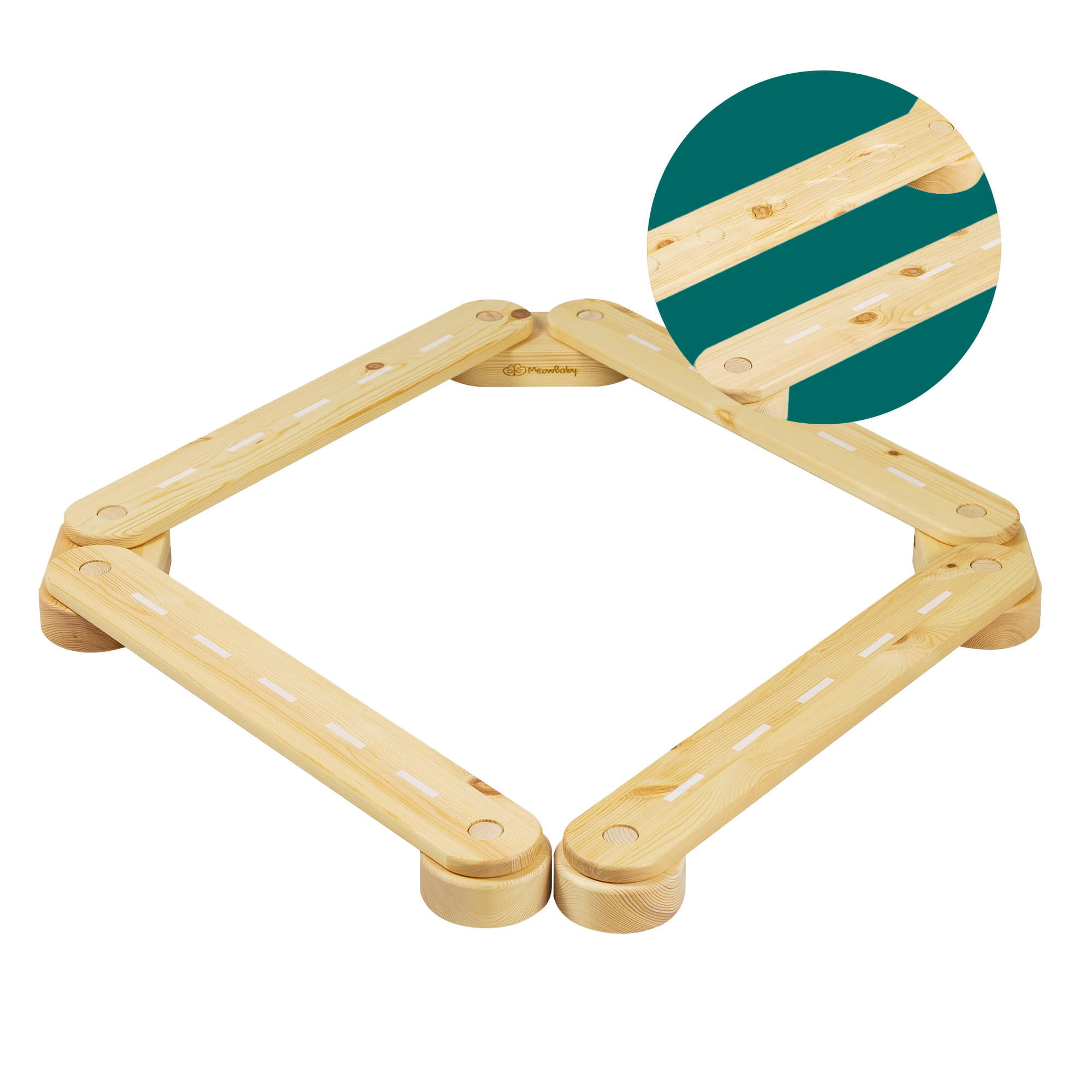 BALANCIERBALKEN für Kinder, Natur - Beige, Holz (68/10/68cm) - MeowBaby