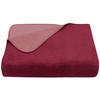 KUSCHELDECKE, 150x200 cm, 60% Baumwolle, 40% Polyacryl, Rot - Bordeaux, Naturmaterialien (150/200cm) - Zollner