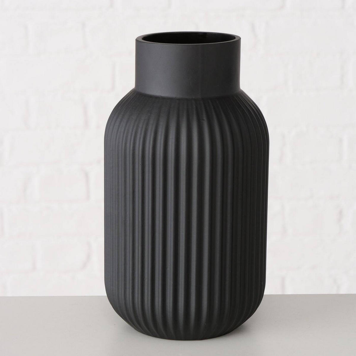 VASE Nordika - Schwarz, Glas (22cm) - Boltze Home