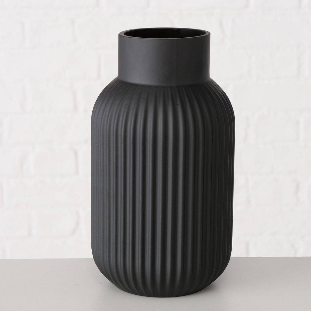 Thumbnail - Boltze Home Vase, Schwarz, Glas, 22 cm, Dekoration, Vasen, Glasvasen
