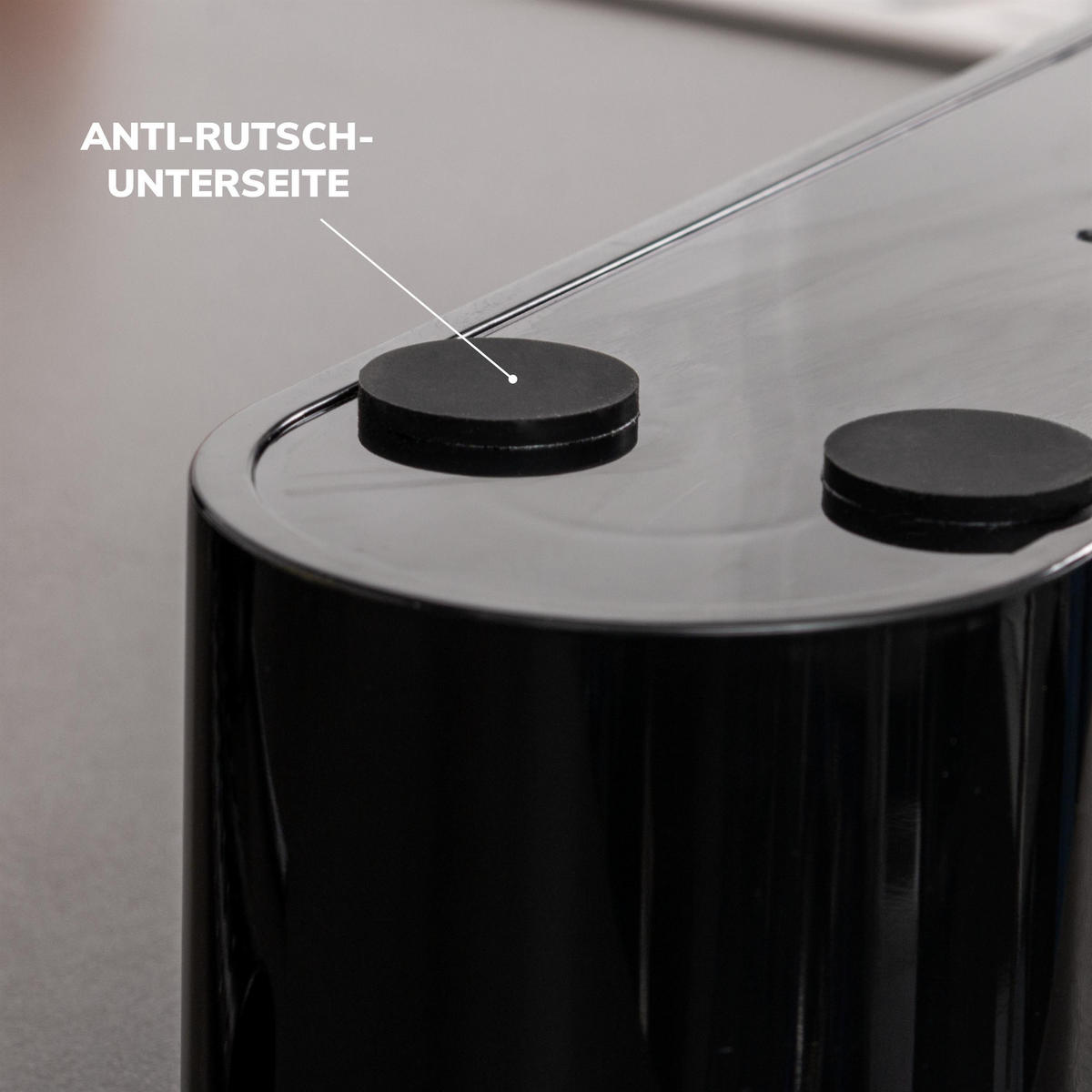 SPÜLBECKENORGANIZER 3er-Set, schwarz - Schwarz, Kunststoff (22/21/6.7cm) - bremermann