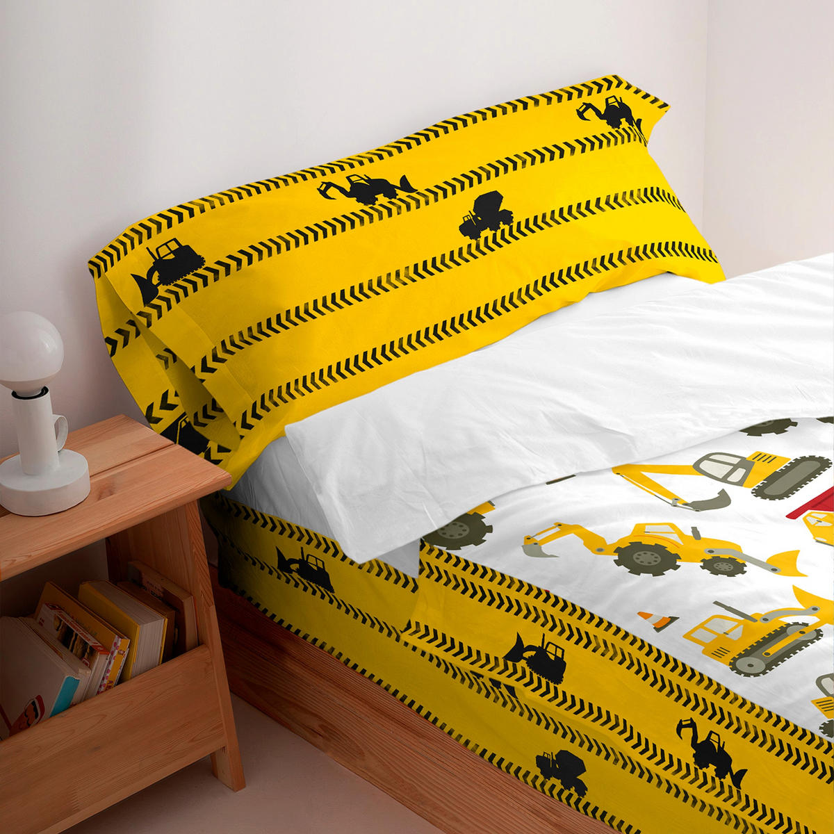 KINDER schlafsack Machinery 105x200 cm Ohne füllung - Multicolor, Textil (105/200cm) - Happy Friday
