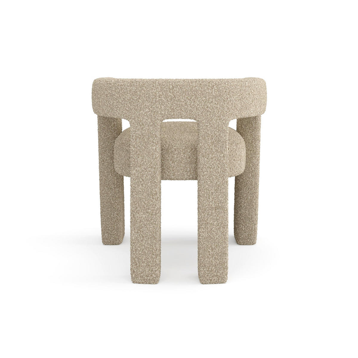 STÜHLE Bouclé-Stoff Taupe 66cm - Taupe, Textil (66/68/55cm) - Sia Home