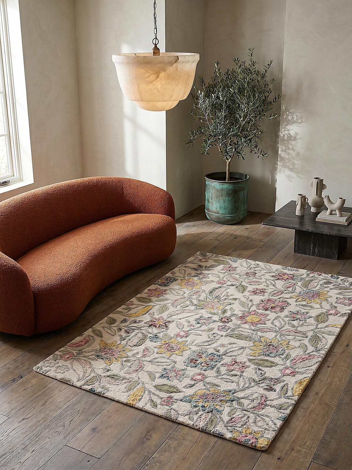 WOLLTEPPICH SOAR, floral, Bunt, 200 x 290 cm - Multicolor, Textil (290/200cm) - KADIMA DESIGN