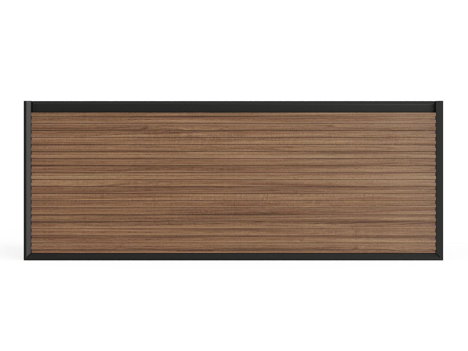 WASCHBECKENUNTERSCHRANK - 120 cm x 45.8 cm - Holz, Platte - Schwarz, Naturfarben Dunkel - BANIVA - Schwarz/Naturfarben, Holz (120/45/45.8cm) - Vente-Unique