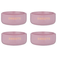 SCHÜSSEL (4er-Set) Good Vibes Sweets 720 ml - Pink, Keramik (15/15/6cm) - Butlers