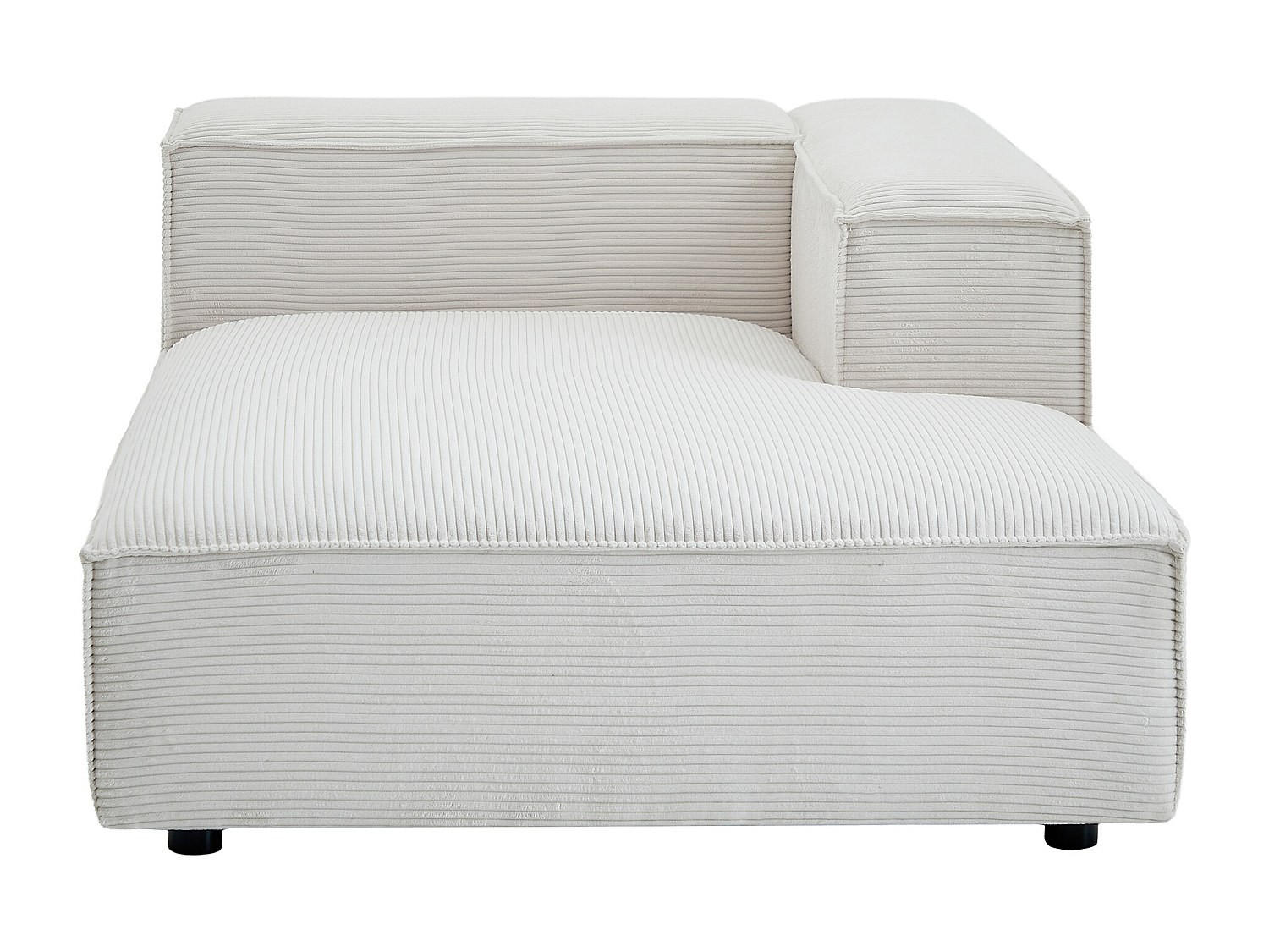 RECAMIERE ohne Schlaffunktion - 1 Person - samt - beige Ruzolo - Beige, Textil (120/67/169cm) - Vente-Unique