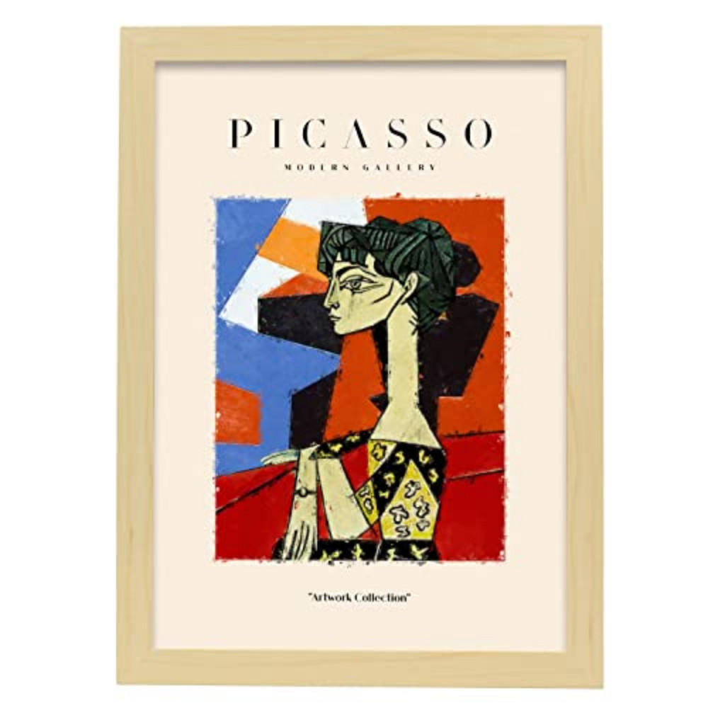 POSTER Picasso Sammlungs28 A3 Rahmen Aus Hellem Holz - Beige, Papier (29.7/5/42cm) - Nacnic