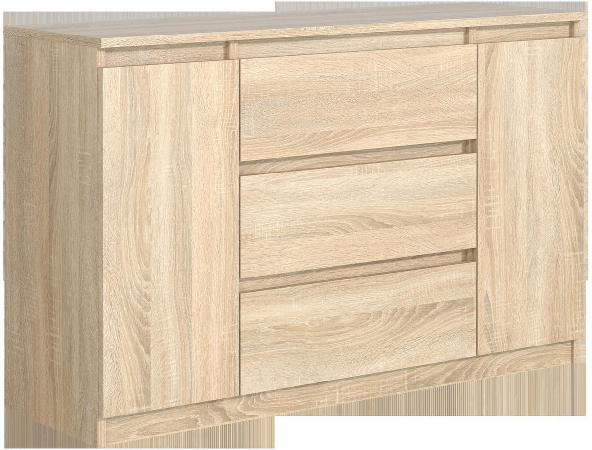 KOMMODE Sonoma 120/79/39 - Sonoma Eiche, Holzwerkstoff (120/79/39cm) - RAUMHIRSCH FURNITURE