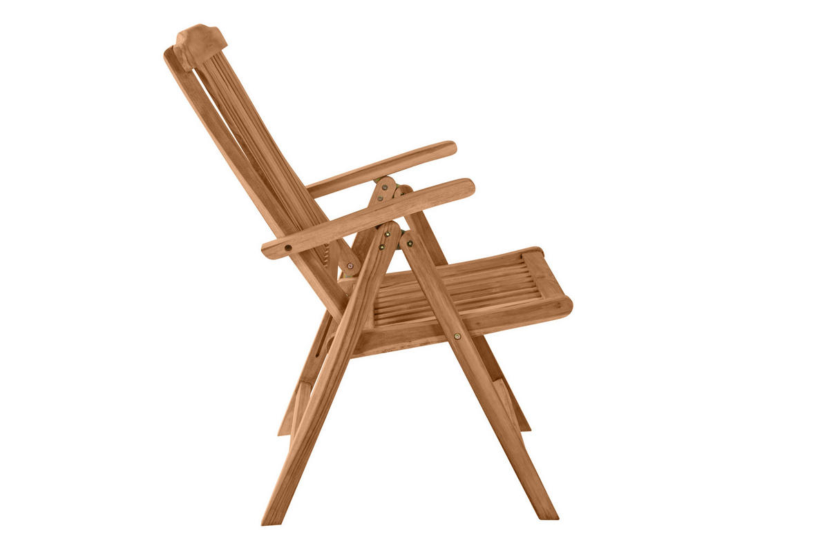 GARTENSTUHL HIGHLINE ARUBA - Braun, Holz (50/108/47cm) - SAM
