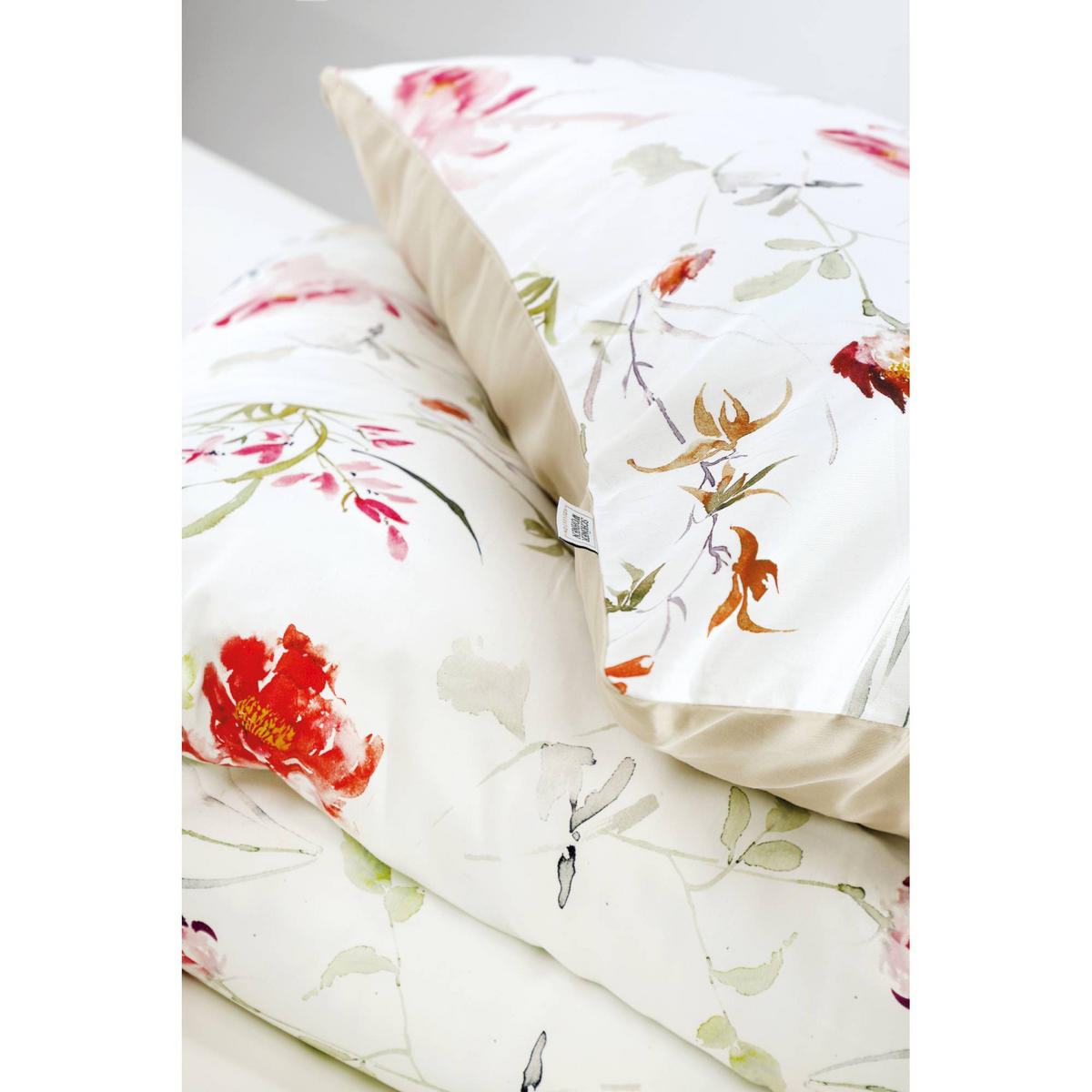 SATIN BETTWÄSCHE FLORENCE - Multicolor, Textil (135/200cm) - Schöner Wohnen