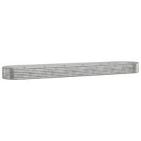 HOCHBEET Verzinkter Stahl 507x100x36 cm Silbern - Silberfarben, Metall (100/36/507cm) - furnicato