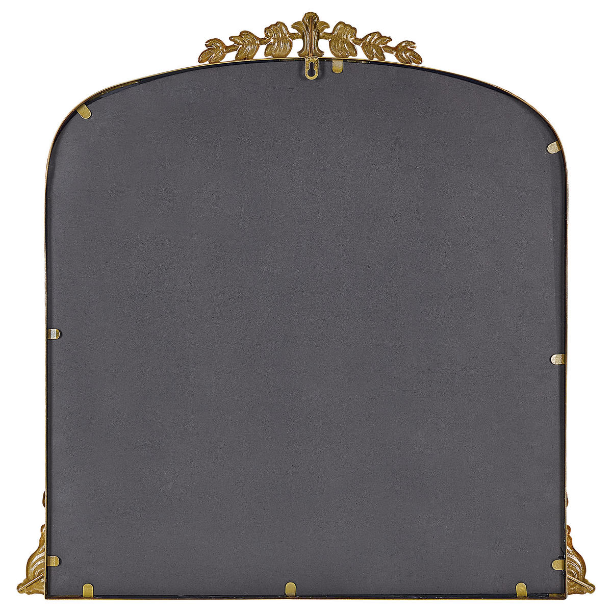 WANDSPIEGEL gold Metall 71/71 cm Livry - Goldfarben, Metall (71/71/3cm) - Beliani