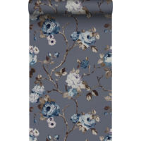 TAPETE Blumen 53 cm x 10.05 m - Türkis, Papier (53/1000cm) - Origin Wallcoverings