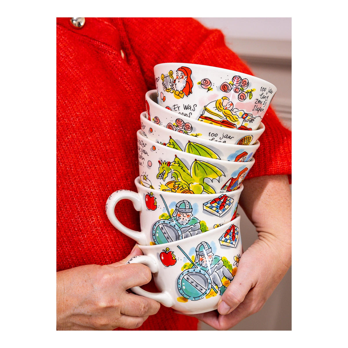 SUPPENSCHALE Efteling Aschenputtel in Bunt - 600 ml - Multicolor, Keramik (12.7/16.2/9.7cm) - Blond Amsterdam