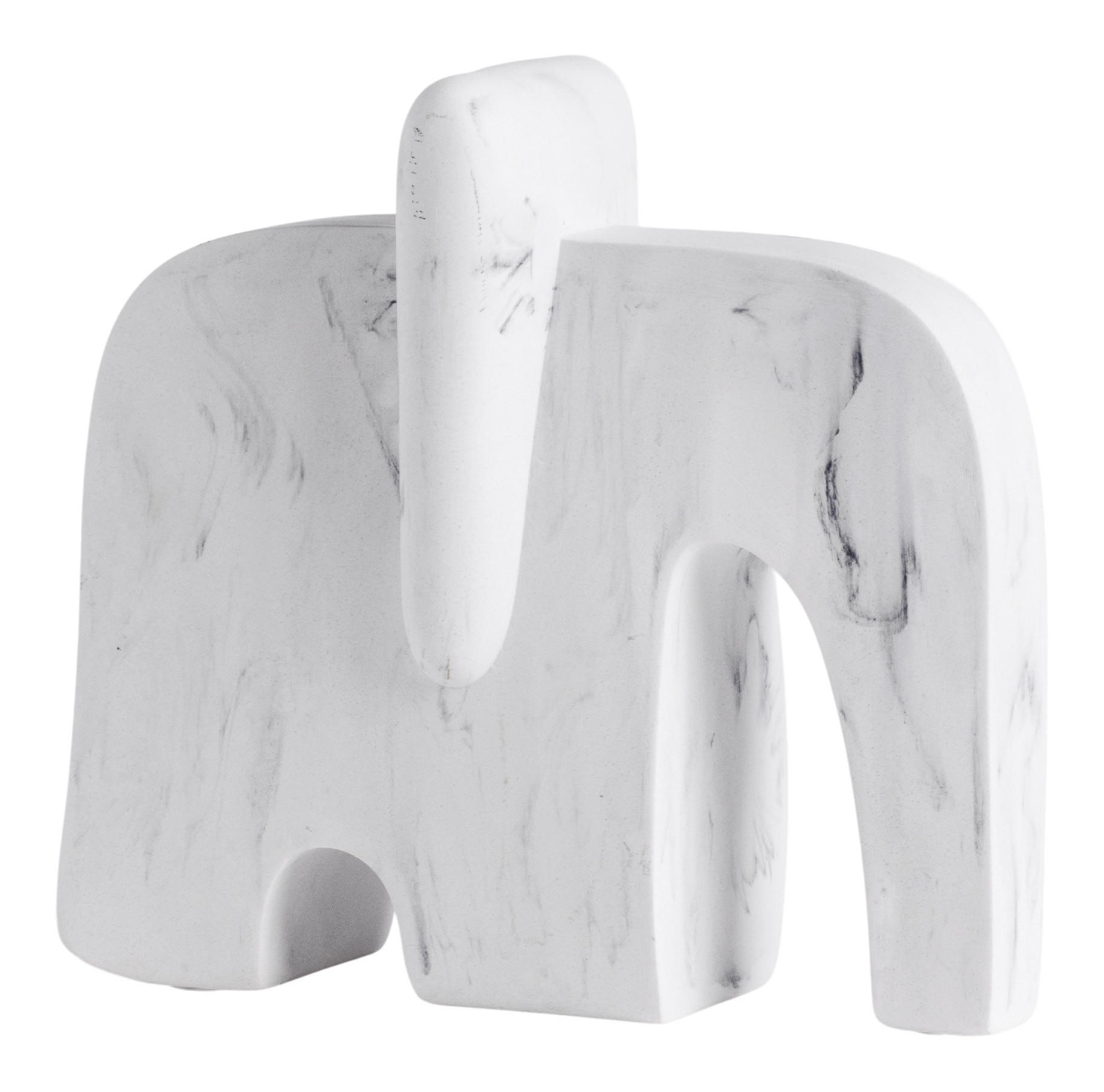 FIGUR Marblos - Weiß, Kunststoff (7.5/20.5/22cm) - home&you