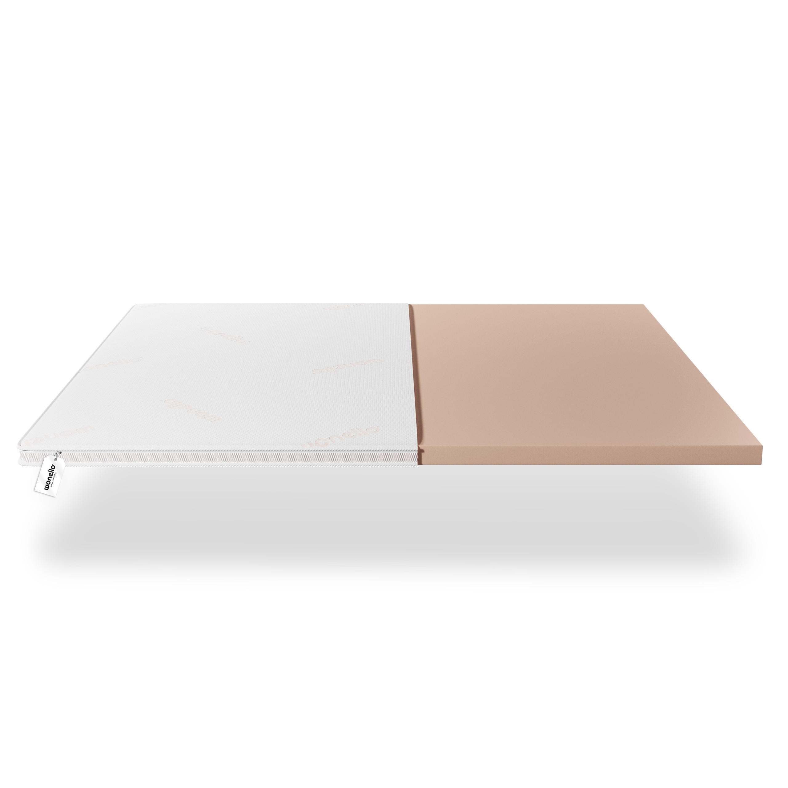TOPPER 100/200 cm Premium - Weiß, Textil (100/200cm) - wonello
