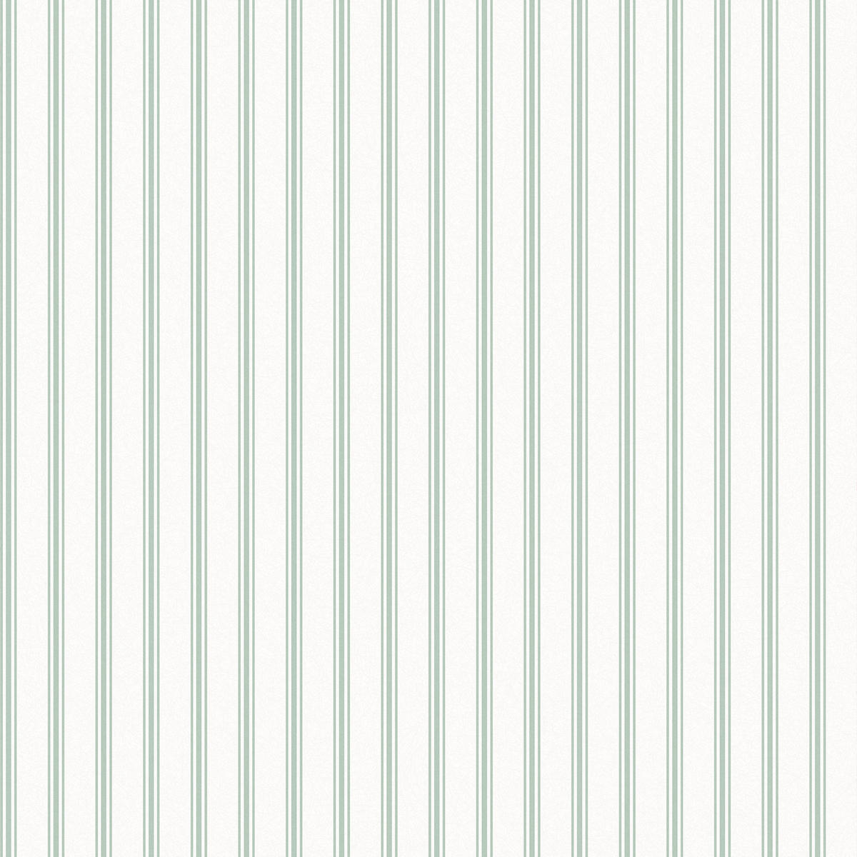 VLIESTAPETE Farnworth Stripe Salbei Grün | Grün | Streifen | 10mx52cm - Grün, Papier/Kunststoff (52/1000cm) - Graham & Brown