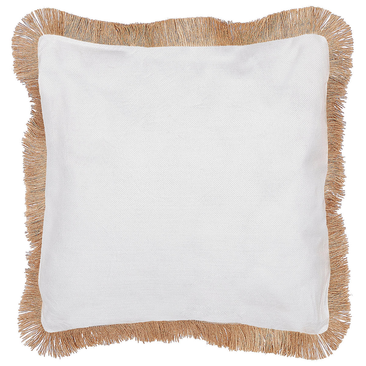 DEKOKISSEN 2er-Set Sandbeige 45/7 cm Geranium - Beige, Textil (45/7cm) - Beliani
