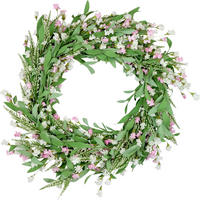 ZIERKRANZ Wiesenblumen Ø80 cm - Grün, Kunststoff (80cm) - FURNARO