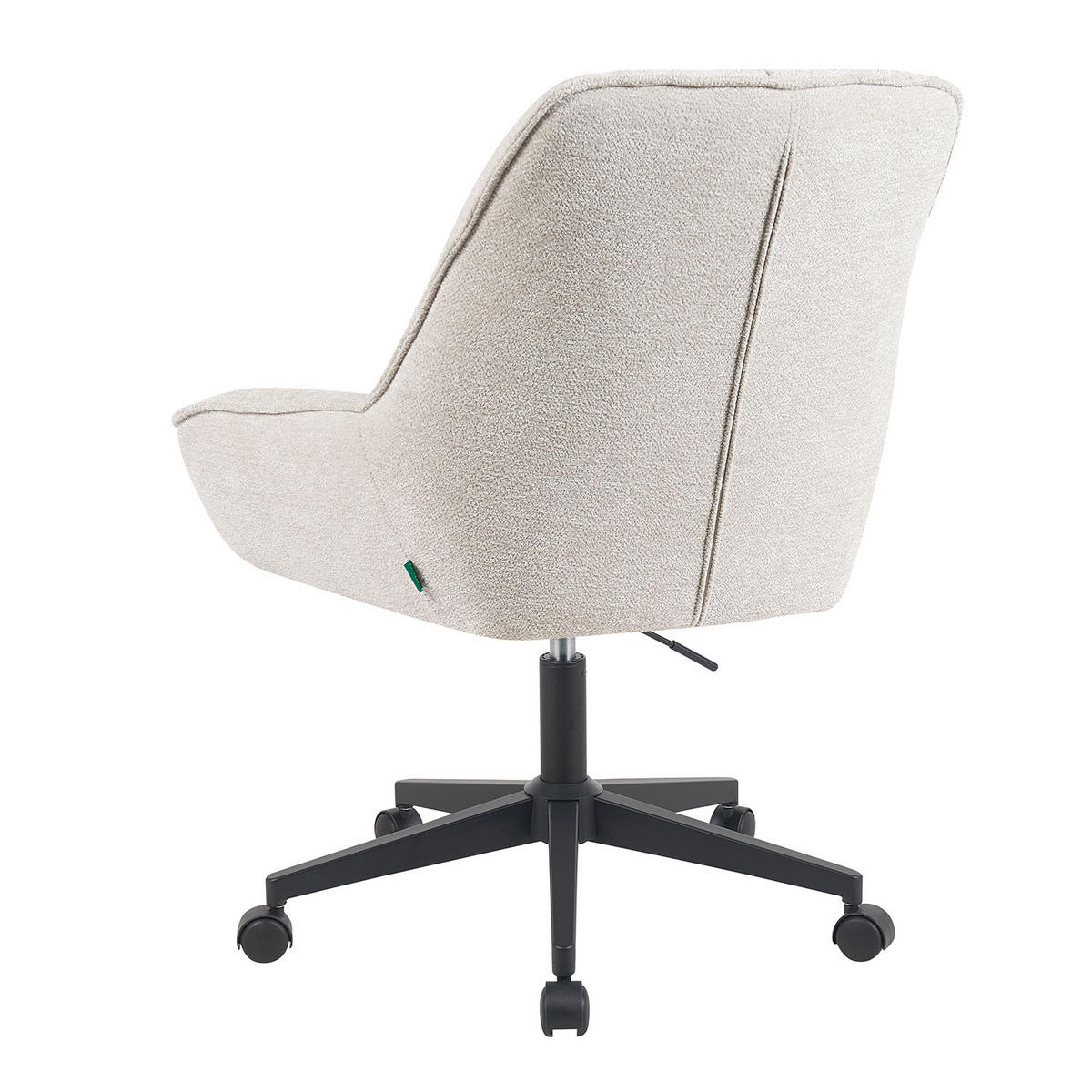 BÜROSTUHL Mika-Jette - Creme/Schwarz, Textil/Metall (60/85/68cm) - DUBI Möbel