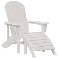 ADIRONDACK-STUHL Weiss 82/74/92 Cm Hdpe - Weiß, Kunststoff (74/92/82cm) - vidaXL