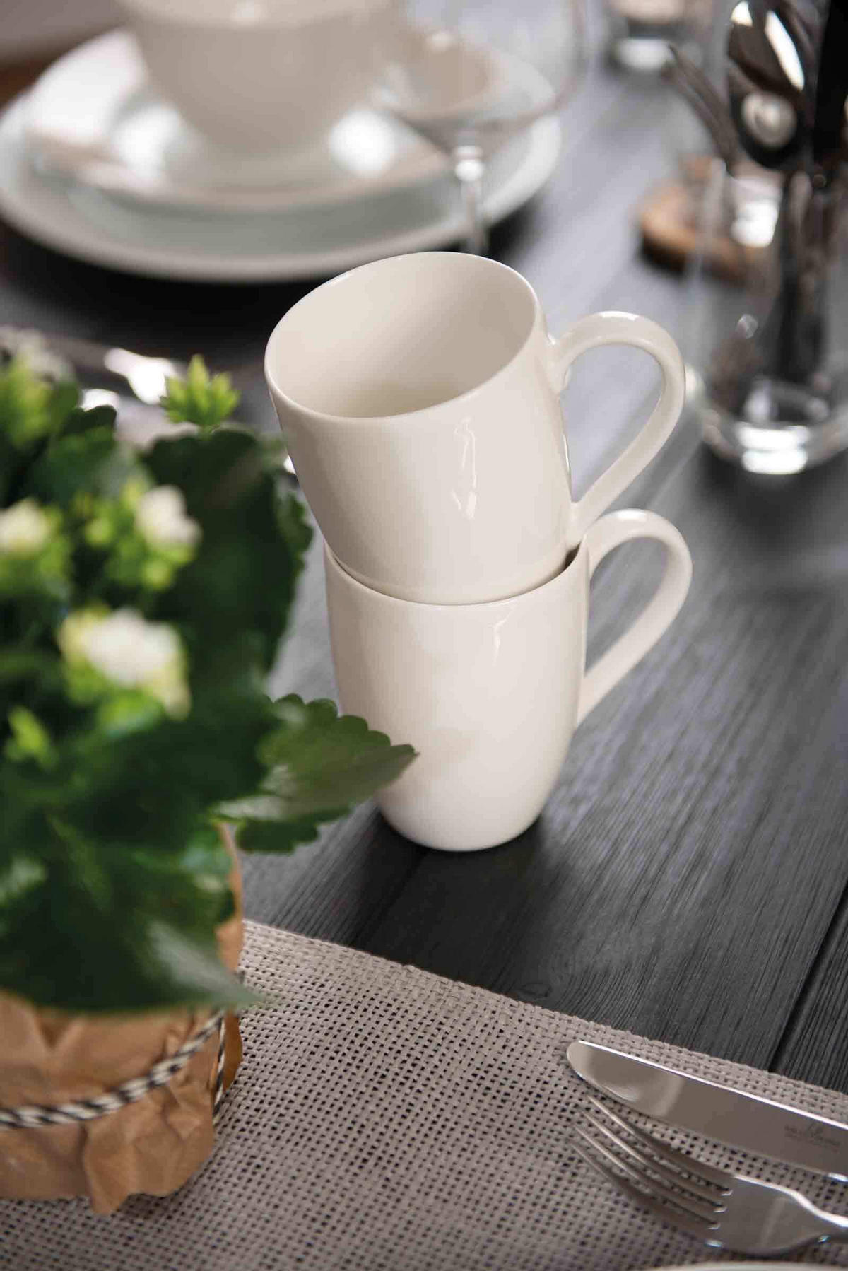KAFFEEBECHER Basic White weiß 260 ml 6er Set - Weiß, Keramik (0.26L) - vivo | Villeroy & Boch Group