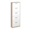SCHUHKIPPER Gizmo Weiß/Sonoma 59 x 169.5 cm - Weiß, Holzwerkstoff (59/169.5/22cm) - Vicco