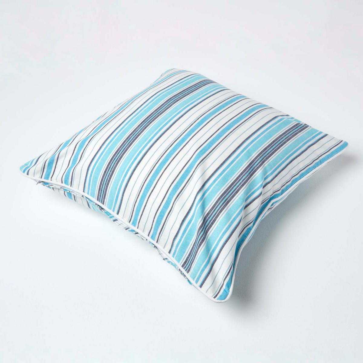 KISSENHÜLLE New England 60/60 cm - Blau, Textil (60/60cm) - Homescapes