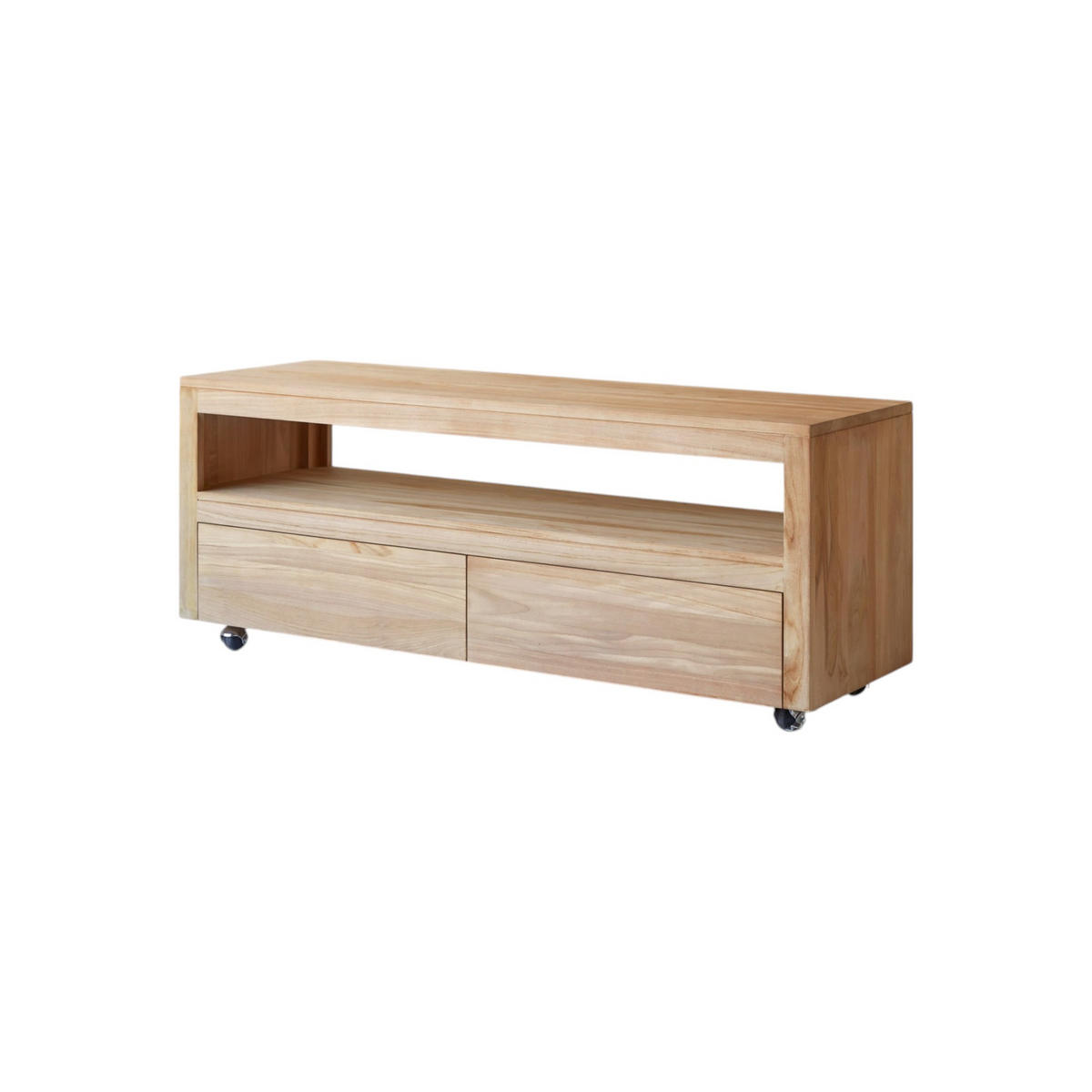 TV-SCHRANK Anoa Natur aus Teak - Naturfarben, Holz (140/55/45cm) - Tikamoon