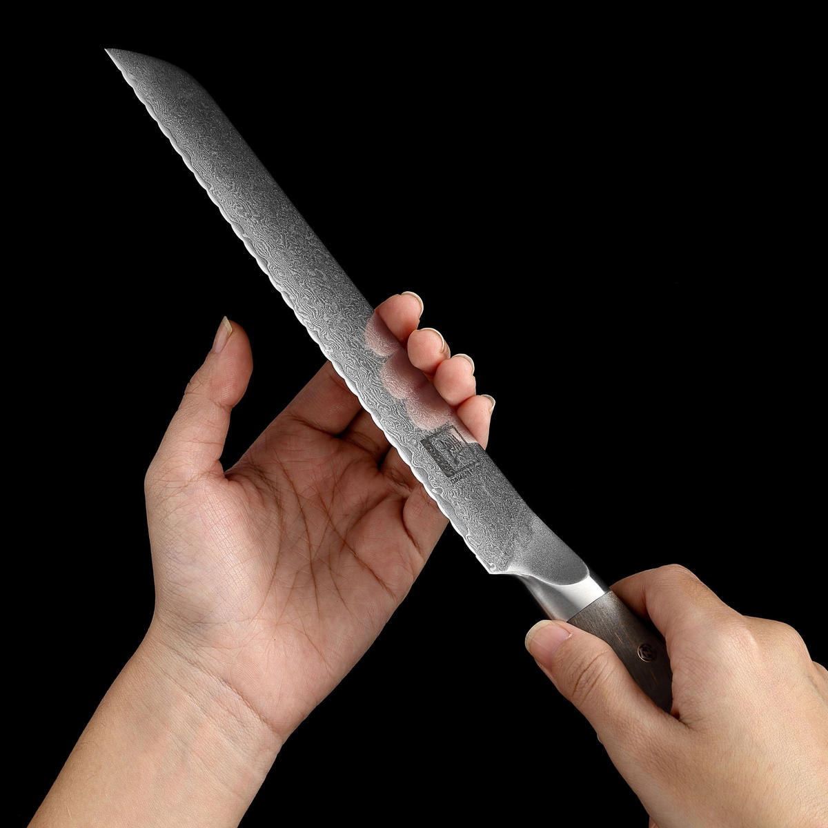 BROTMESSER 20 cm - Ahornfarben, Holz/Metall (33cm) - Zayiko