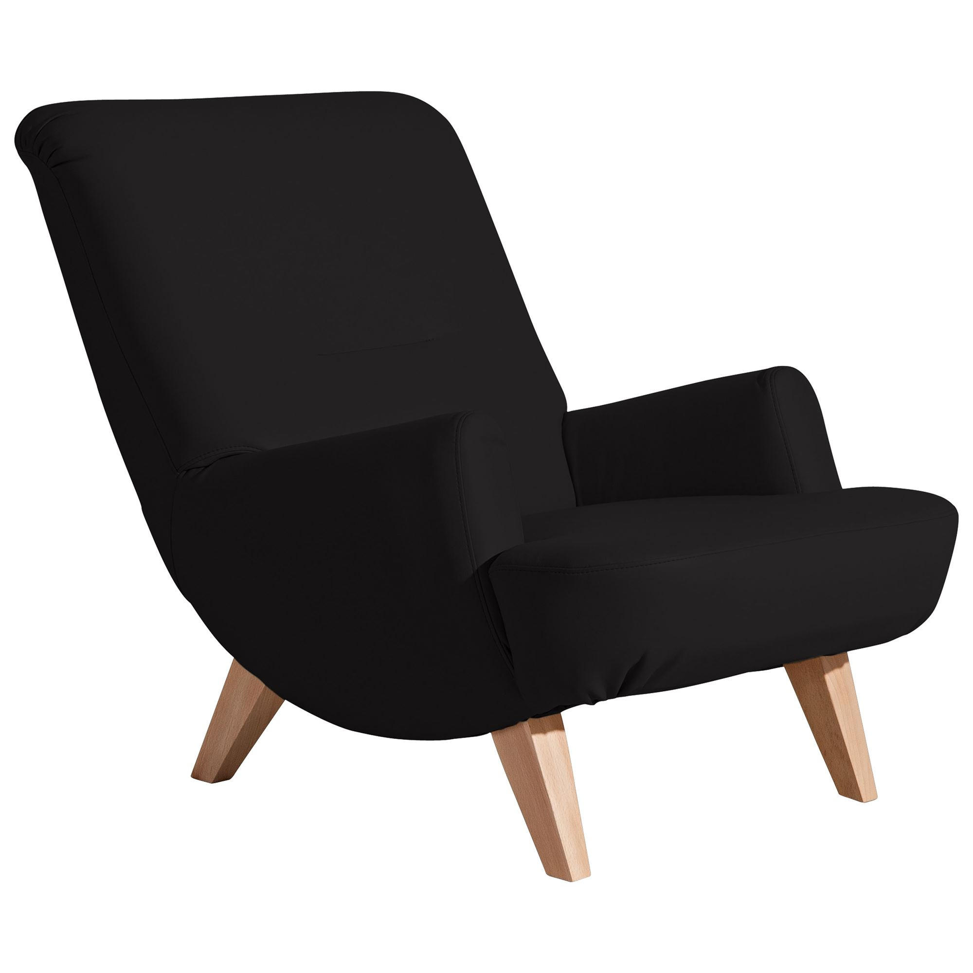58aufmkessel Cocktailsessel Schwarz 71x80x101 cm