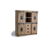 SIDEBOARD aus Mangoholz und Metall - Braun, Holz (45/160/150cm) - Giner y Colomer