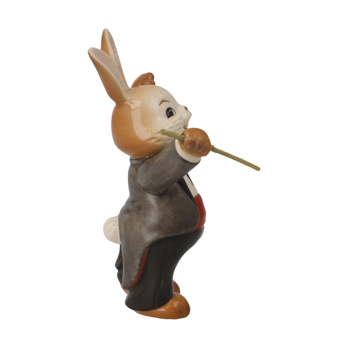 DEKOTIER Hase Genial Dirigent, Steingut, Bunt, 8 cm - Multicolor, Keramik (4.5/8/5.5cm) - Goebel