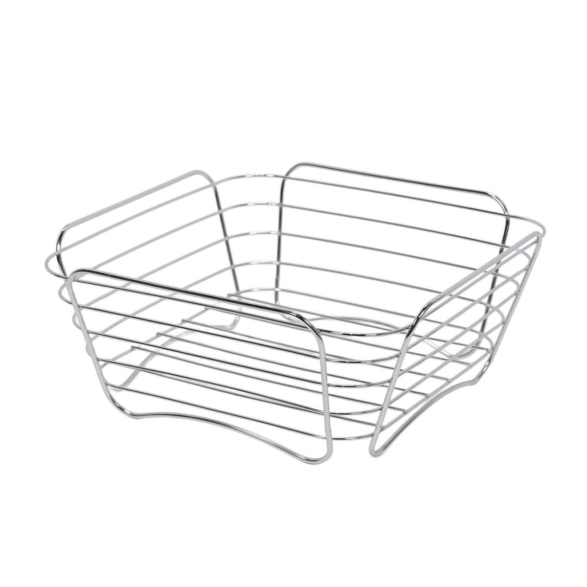 KORB für Brot 26/26/11 cm - Schwarz, Metall (26/11/26cm) - Kesper