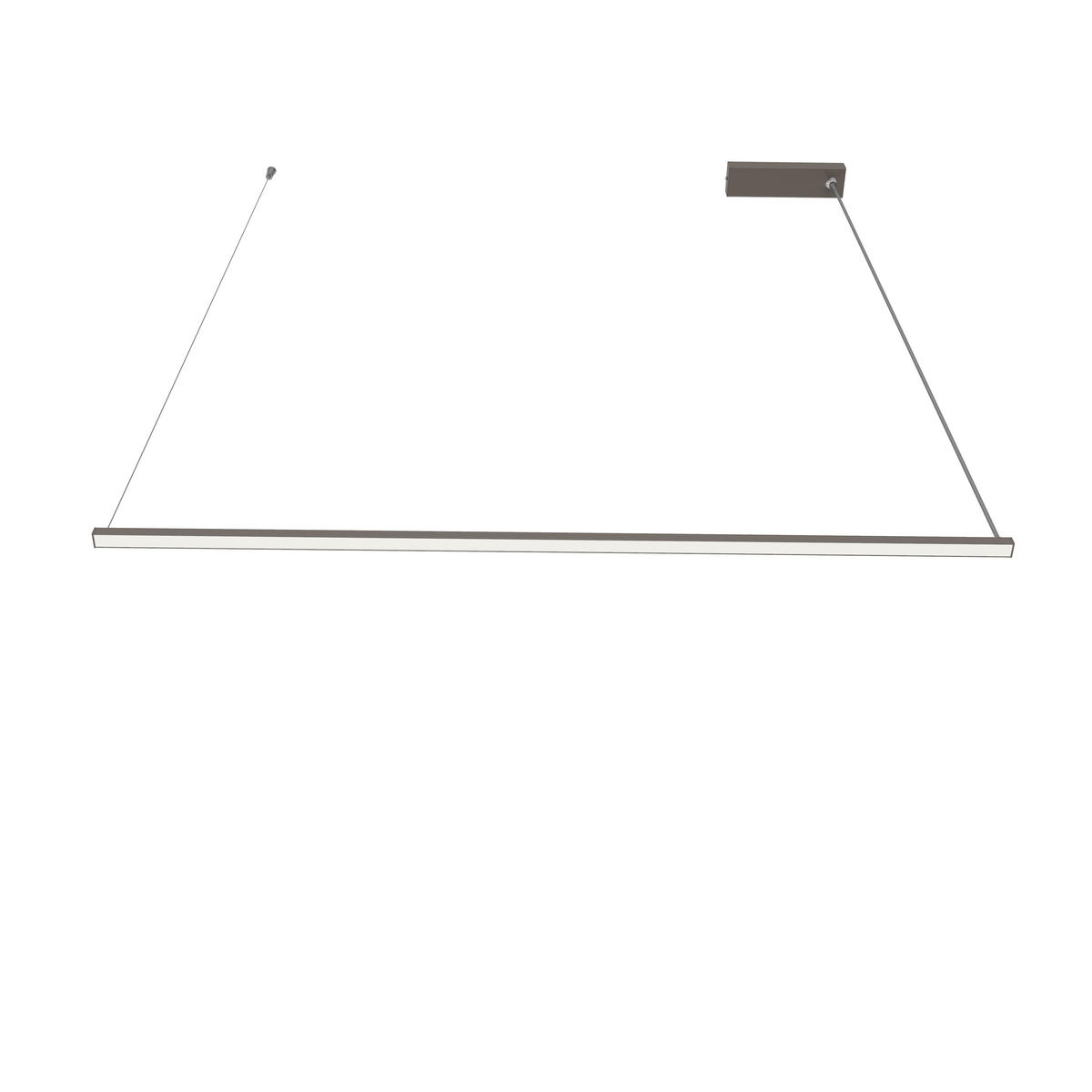 LED-HÄNGELEUCHTE - Graubraun, Metall (2/100/2cm) - Lumicom