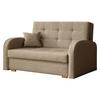 SCHLAFSOFA Viva Gold II - Hellbraun/Braun, Holz/Textil (133/85/98cm) - MIRJAN24