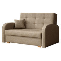 SCHLAFSOFA Viva Gold II - Hellbraun/Braun, Holz/Textil (133/85/98cm) - MIRJAN24