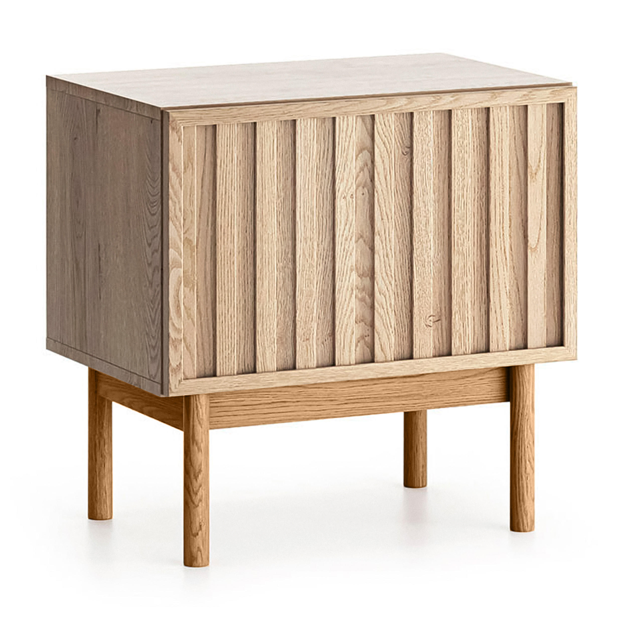 AX Living Nachttisch Eiche 53x53x37 cm