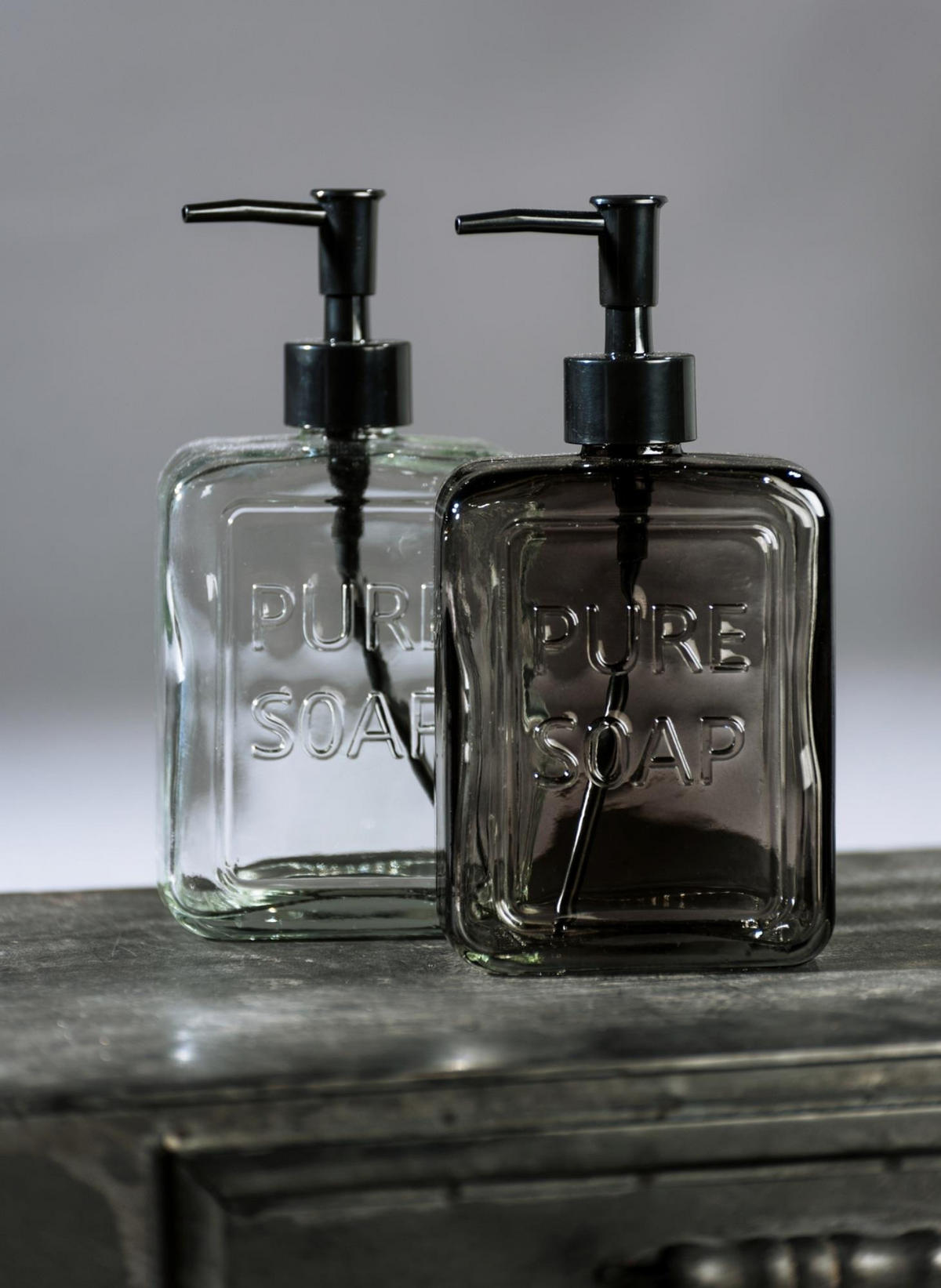SEIFENSPENDER Glas Pure 550 ml 6/9,5/20 cm - Transparent, Glas (9.5/20/6cm) - Wenko