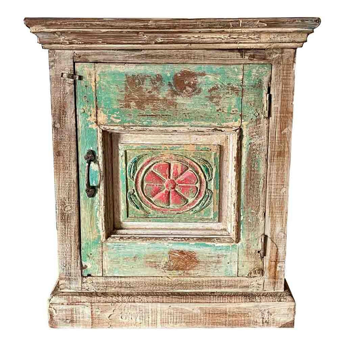 NACHTTISCH aus Holz, blau, 53x27x69cm - Blau, Holz (53/69/27cm) - Wanderlust