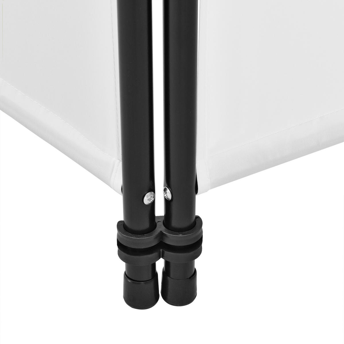 SICHTSCHUTZ Huesca - Weiß, Textil/Metall (150/2cm) - [en.casa]