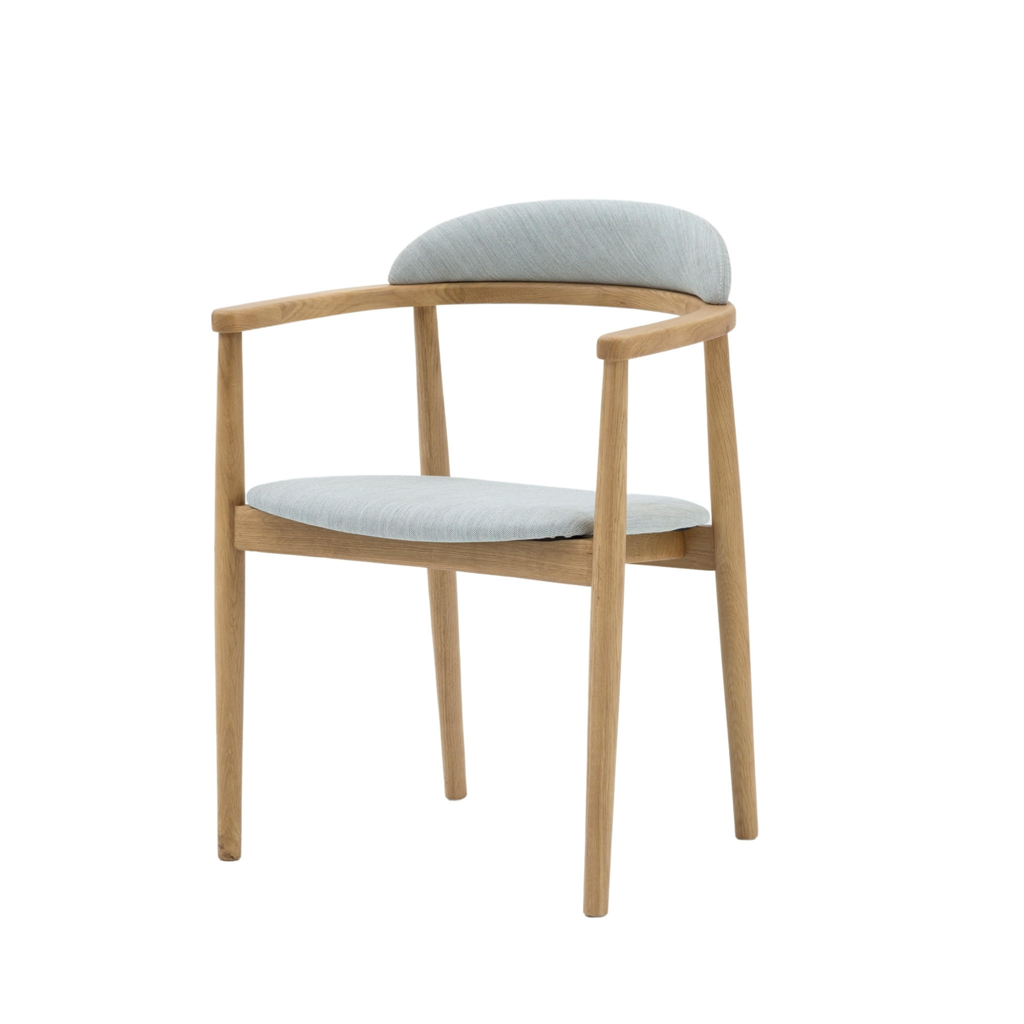 ESSZIMMERSTUHL Elv grauer Sitz - Grau, Holz (58/79/52cm) - WOODEK