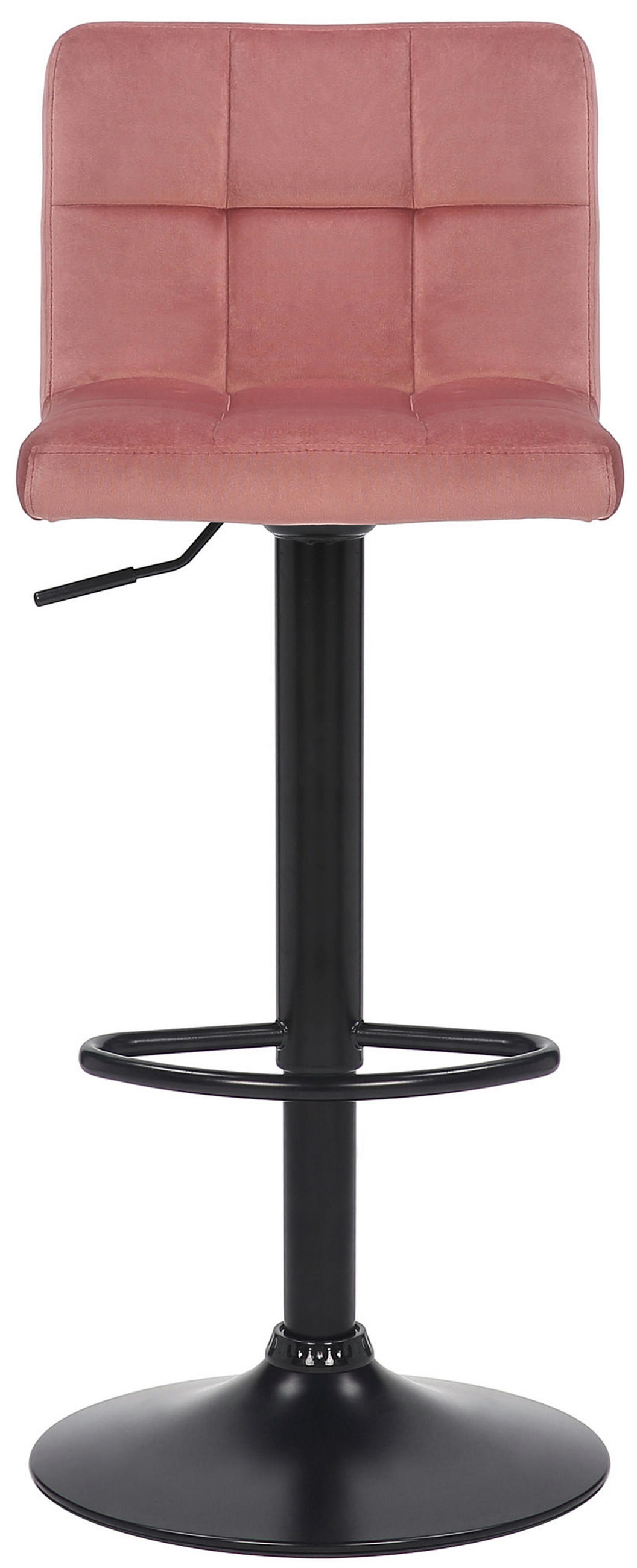 BARHOCKER 2er Set Fenai Samt pink - Pink/Schwarz, Textil/Metall (40/106/40cm) - TPFLiving