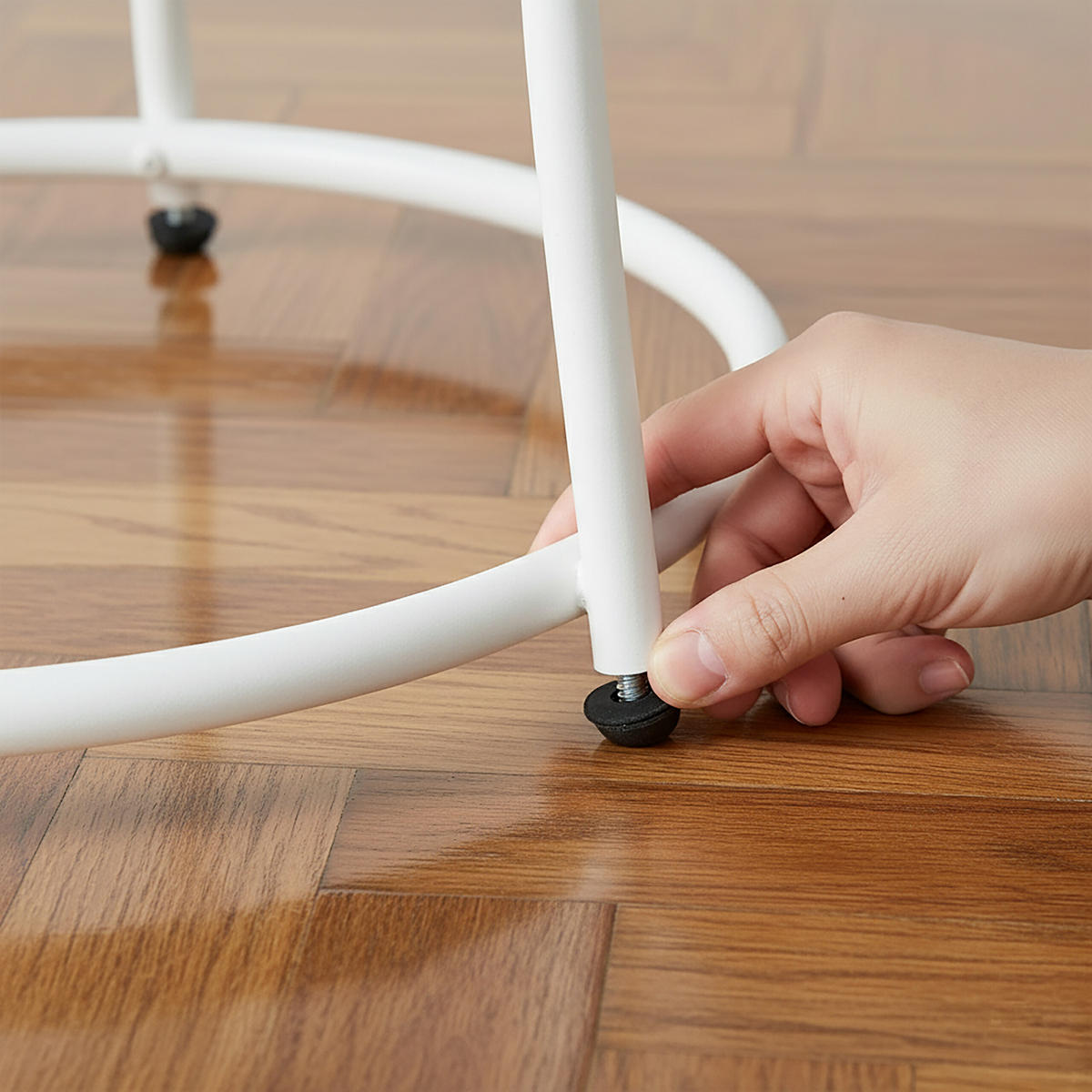 BEISTELLTISCH - Hellbraun, Holzwerkstoff/Metall (55/55/55cm) - Relaxdays