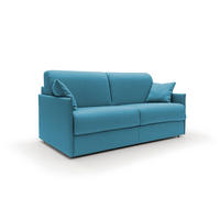 SCHLAFSOFA Evans - Hellblau, Textil (149/90/96cm) - Divani.store