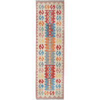 KELIM-LÄUFER handgewebt Gashgai Bunt 194/57 cm Schurwolle - Multicolor, Textil (57/194cm) - Looma